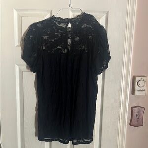 Elegant Black Lace Top
